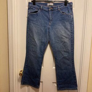 Levis Signature Womens Low Rise Boot Cut Stretch Jeans 16 Short